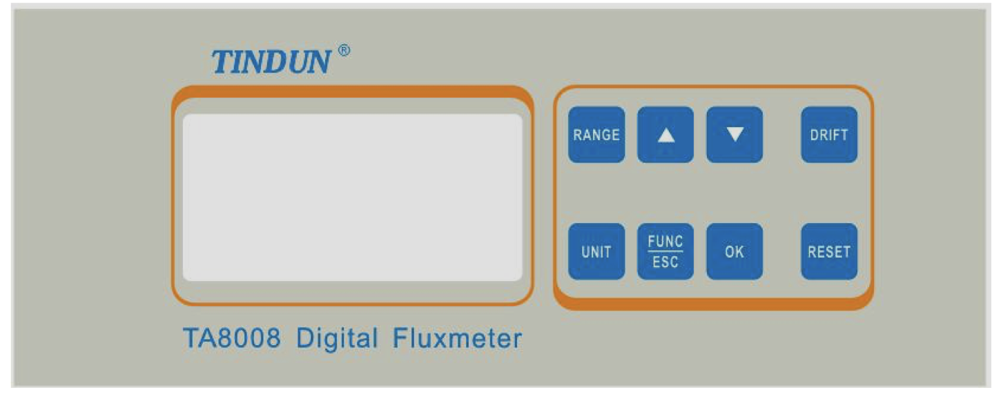 TA8008磁通计前面板.png